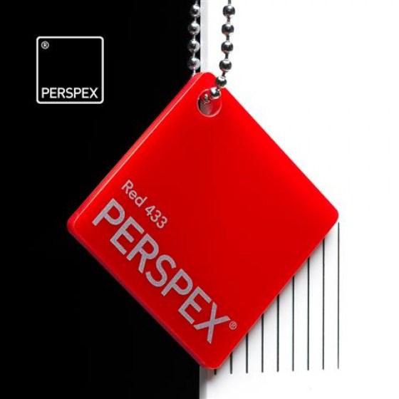 Perspex Acrylic Sheet 3mm - Red 433