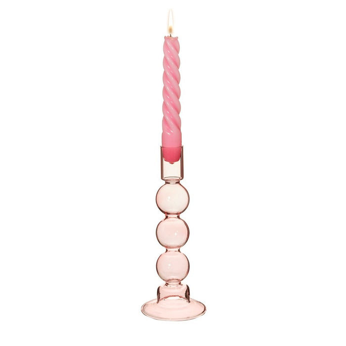 Bubble Candle Holder Pink