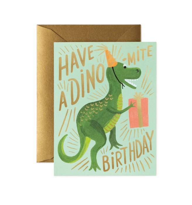 Dino-Mite Birthday Greetings Card