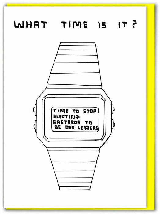 David Shrigley - What Time Is It? Card