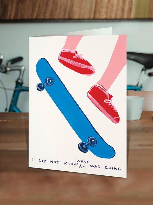 David Shrigley Skateboard Card