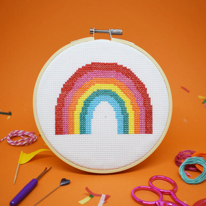 Super Rainbow Cross Stitch Kit