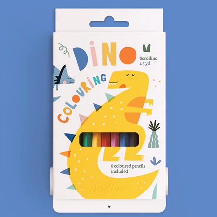 Scrollino Dino Colouring