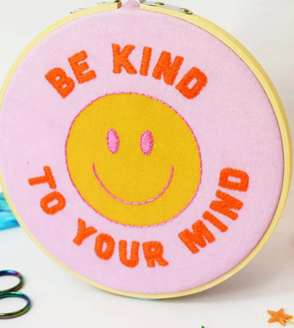 The Make Arcade - Be Kind To Your Mind Embroidery Kit
