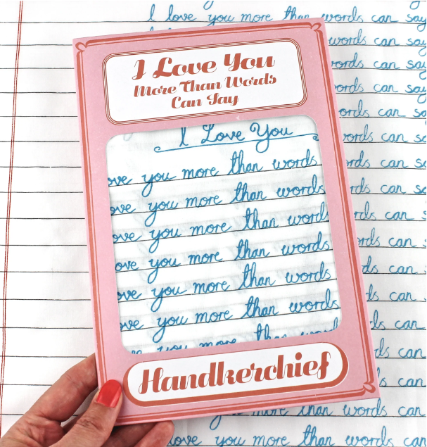 I Love You More Than Words Can Say Handkerchief