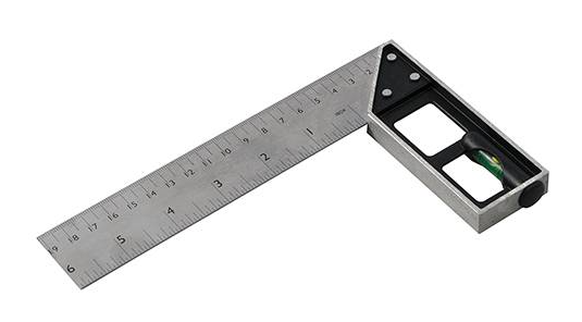 Tri & Mitre Square with Spirit Level 150mm