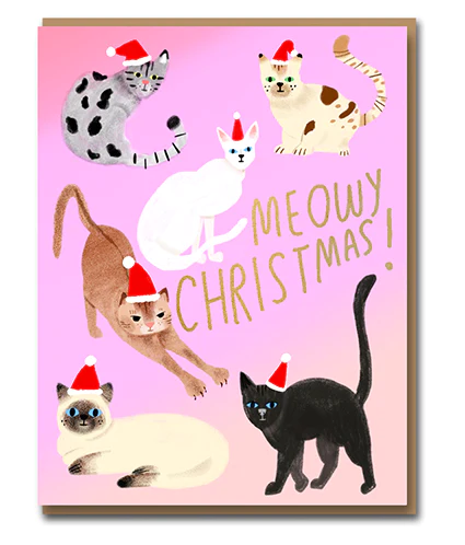 Feline Christmas Card