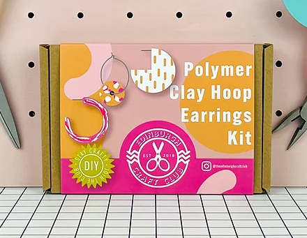 Polymer Clay Hoop Earrings Kit