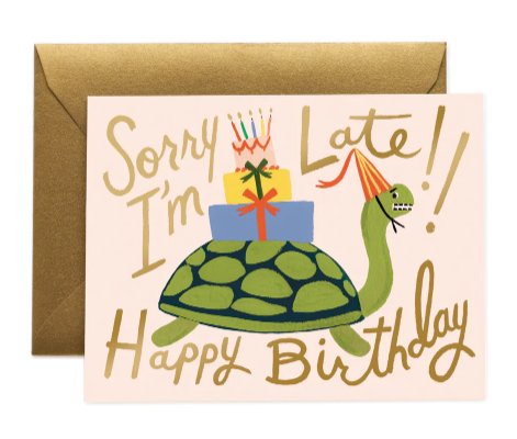 Turtle Belated Birthday