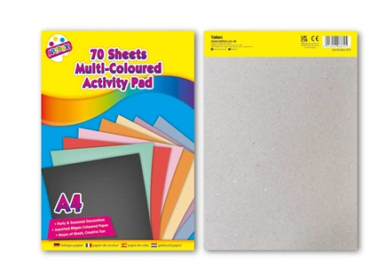 Multi Coloured Pad 70 Sheets