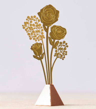 Tiny Bouquet - Rose Brass