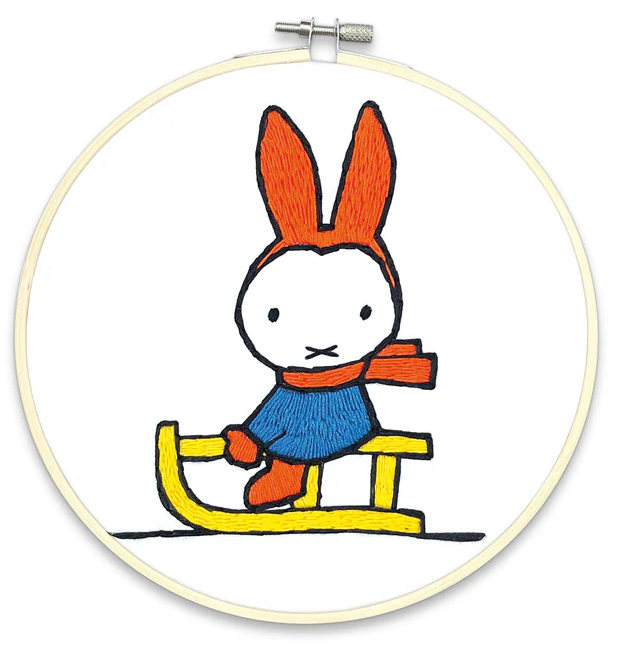Miffy Sledging Embroidery Kit