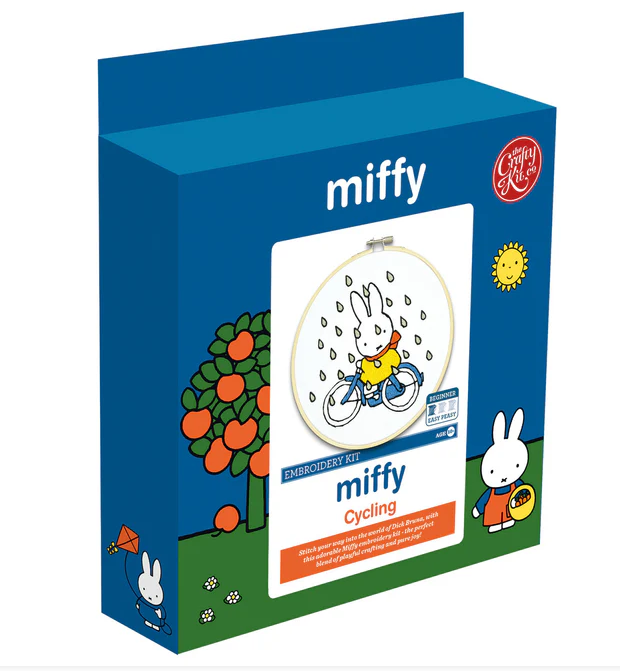 Miffy Cycling Embroidery Kit