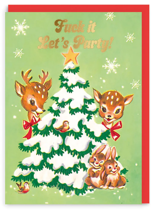 F**k It Lets Party Christmas Card