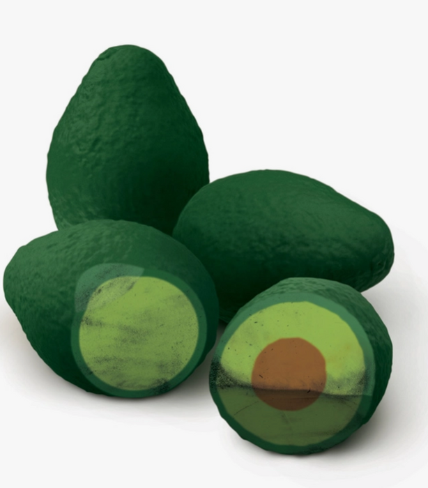 Avocado Erasers - Bag of 4