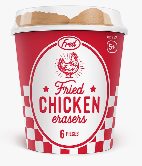 Fried Chicken Erasers - 6