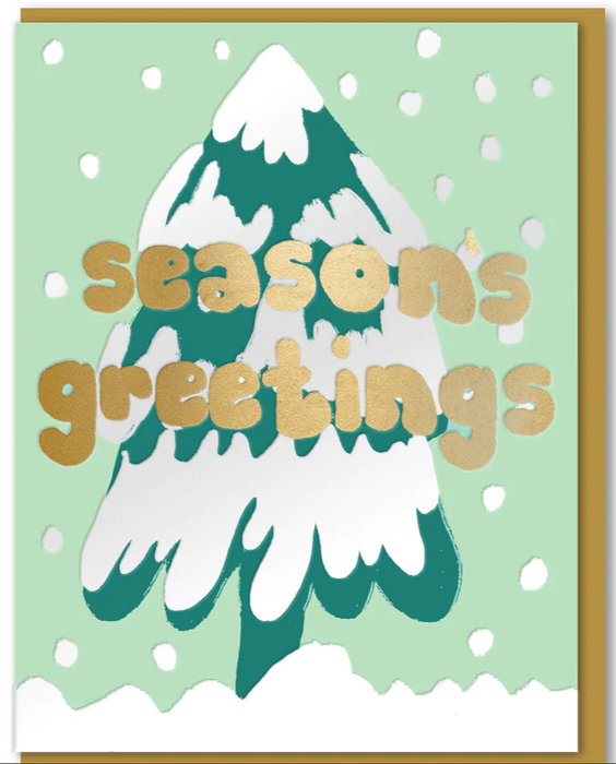 Joyful Snow Tree Card