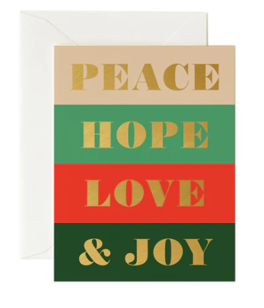 Peace And Joy Card