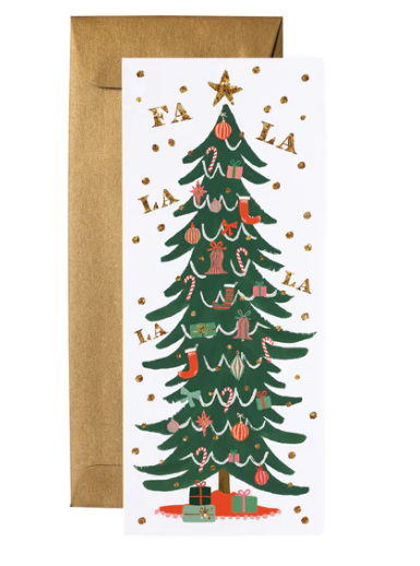 Fa La La Christmas Tree Card