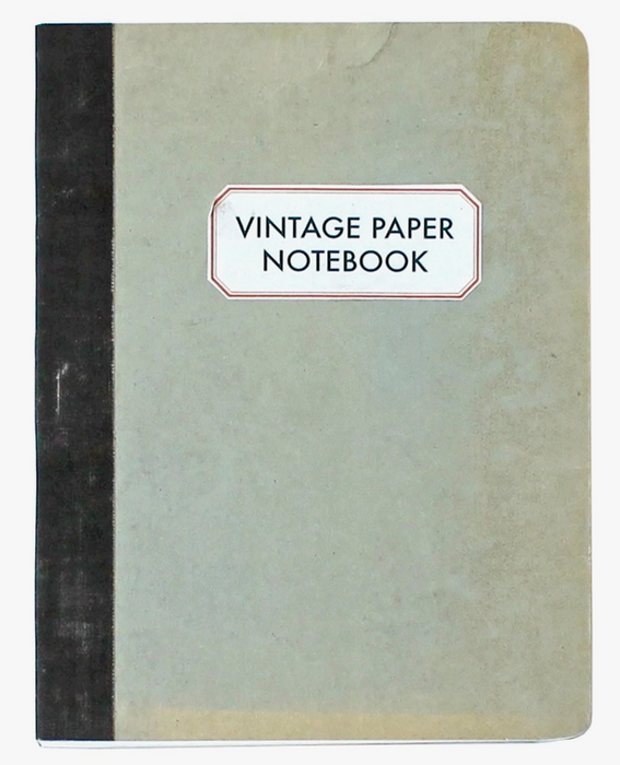 Vintage Paper Notebook (Assorted Colours)