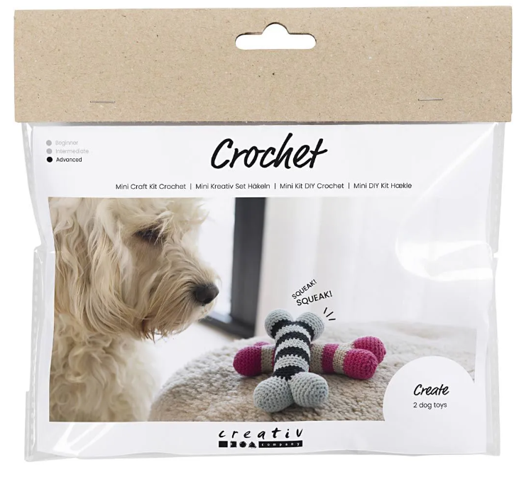 Creativ Mini Crochet Kit - 2 dog toys