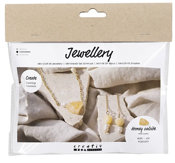 Creativ Mini Jewellery Kit - Honey Calcite Crystal