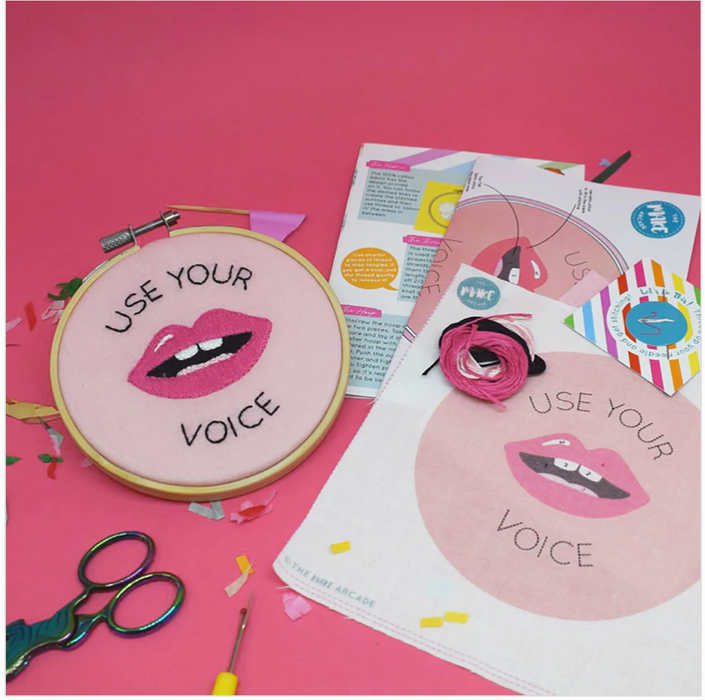 'USE YOUR VOICE' MINI EMBROIDERY KIT