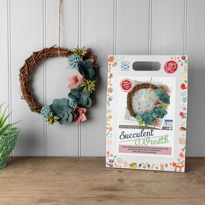 Succulent Felt Wreath Craft Kit
