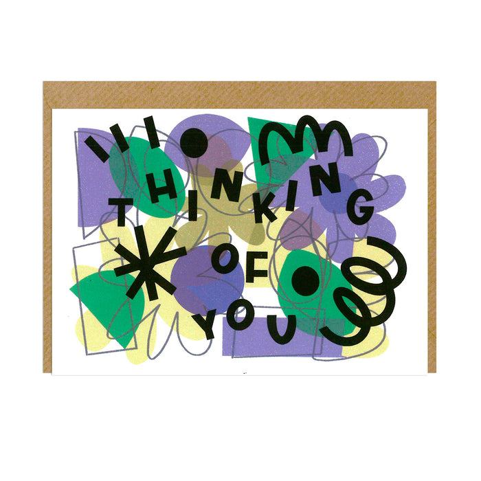 FA X CD Greetings Card - Thinking Of You