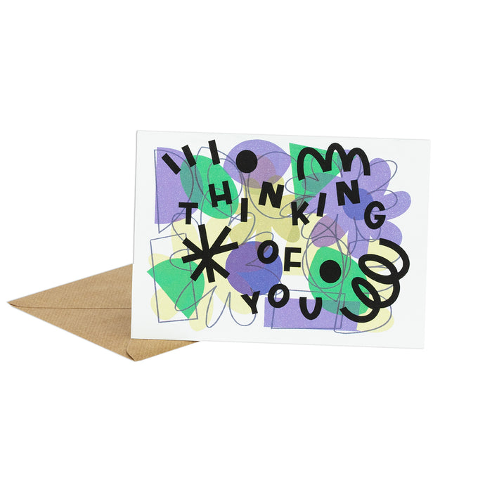 FA X CD Greetings Card - Thinking Of You