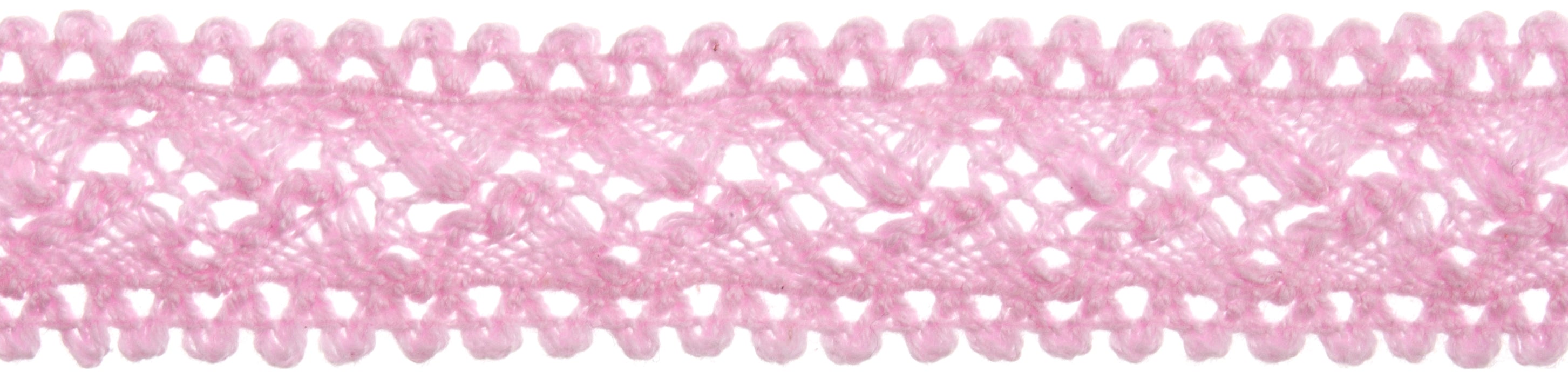 Cotton Lace - 4m x 18mm - Pink