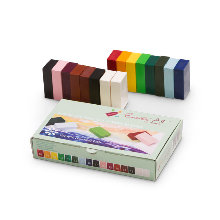 Encaustic Art - Landscape Selection Wax Blocks