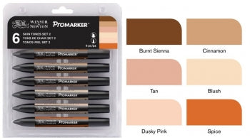 W&N Pro Marker Set - Skin Tones 2