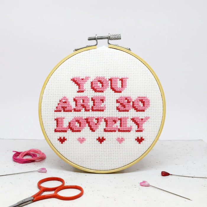 You Are So Lovely Cross Stitch Kit
