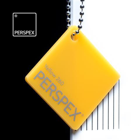 Perspex Acrylic Sheet 3mm -Yellow 260