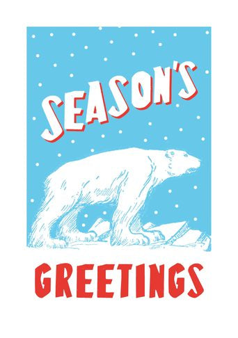 Season's Greetings Polar Bear Card