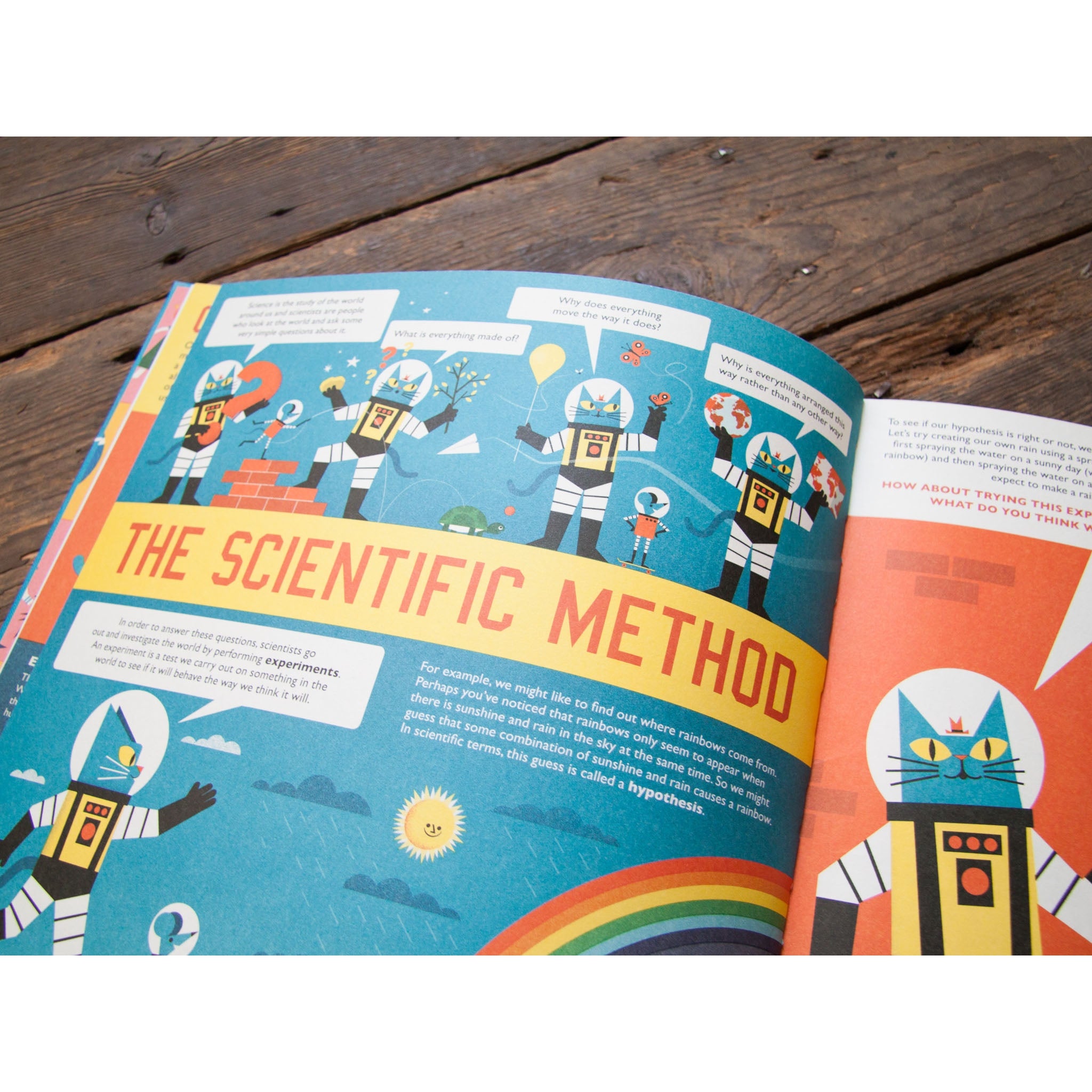 Inside pages of the book