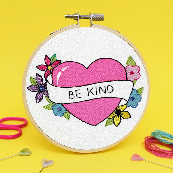 Mini Embroidery Kit - Be Kind