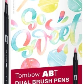 Tombow Dual Brush Pen 6 Set (New Packaging)