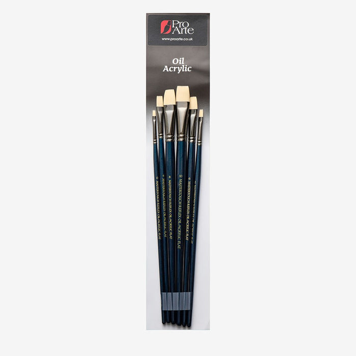 Pro Arte Mastertouch Reflex: Flat Oil & Acrylic Brush Set