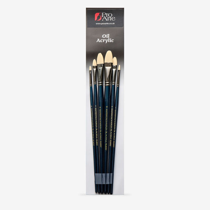 Pro Arte Mastertouch Reflex: Filbert Oil & Acrylic Brush Set