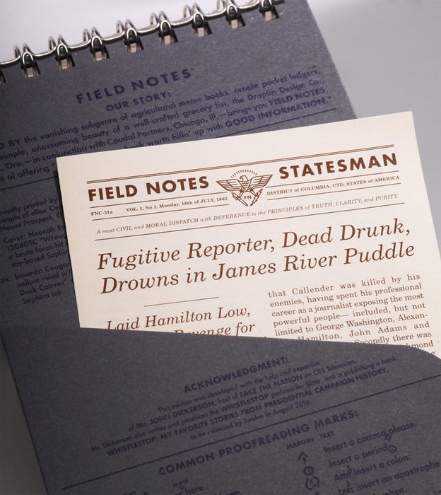 FIELD NOTES - Byline - Two 70-Page Reporter's Notebooks
