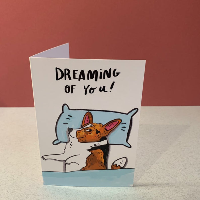 Dreaming Of You Corgi Card