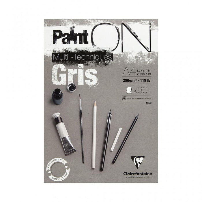 Paint'ON Glued Pad Grey - A4