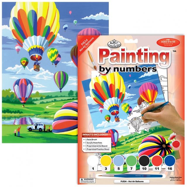 Paint By Numbers Junior Small/Hot Air Balloons