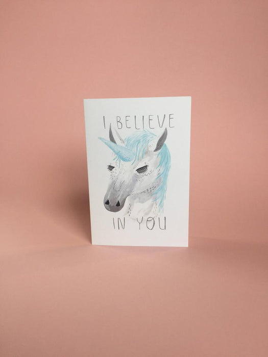I Believe In You Unicorn Card