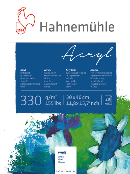 Hahnemuhle Acrylic Paint Board 330gsm 30X40cm