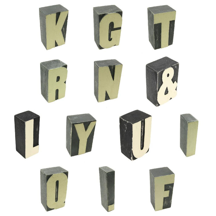 Block Letters & Numbers