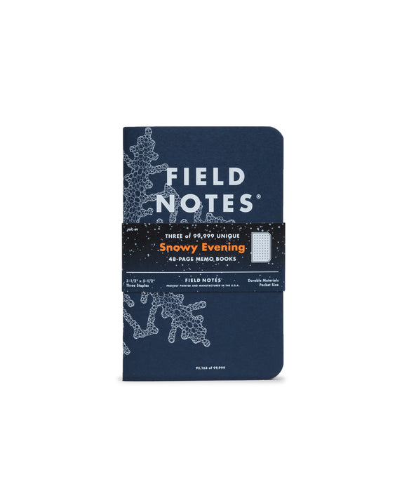 FIELD NOTES Pack of 3 Notebooks - Snowy Evening