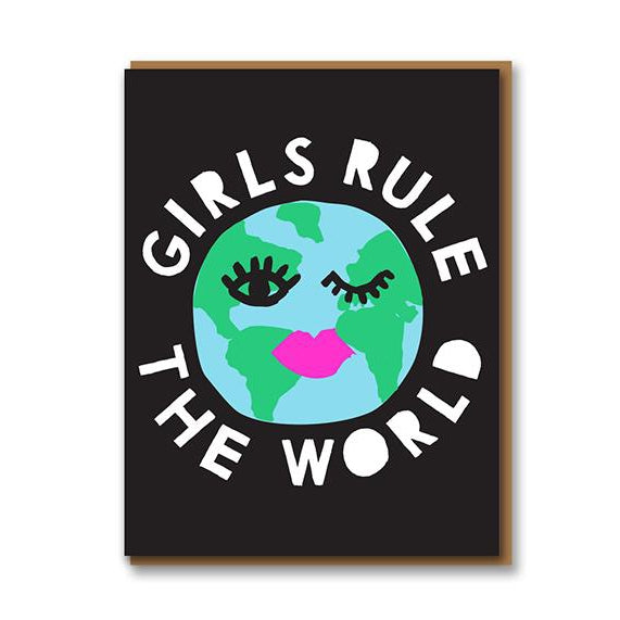 Girls Rule The Word Card